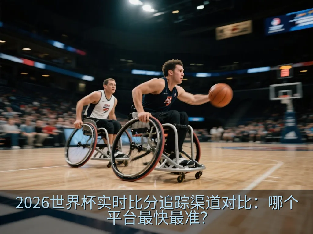 球迷在手机上查看个性化世界杯比分通知的模拟场景