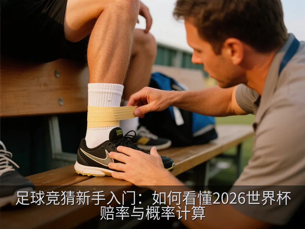 阳光照射下的绿色足球场草坪与远处的看台
